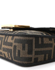 Fabric Jacquard FF 1974 Mini Baguette Tobacco Moro Black