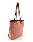 Canvas Mini Deauville Tote Red