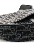 Oblique Mens Saddle Bag Black Blue