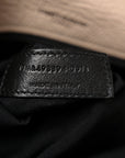 Crinkled Calfskin Matelasse Monogram Medium Niki Chain Satchel Gold Sand