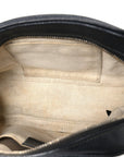 Pebbled Calfskin Small Soho Disco Bag Black