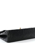 Aged Calfskin Quilted 2.55 Reissue 226 Flap Black