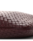 Lambskin Intrecciato Medium Padded Veneta Deep Mahogany