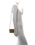 Metallic Calfskin Super Mini Dionysus Shoulder Bag Gold