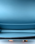 Epsom Enamel Constance 18 Bleu Du Nord Rouge de Coeur