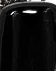 Pebbled Calfskin Small Dionysus Shoulder Bag Black