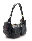 Nappa Multi Pocket Hobo Black