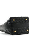 Calfskin Nappa Intrecciato Candy Wallace Black