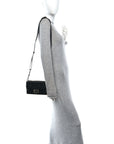 Vitello King FF Lines Embossed Baguette Soft Trunk Black