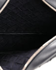 Calfskin Intrecciato Small Camera Bag Navy