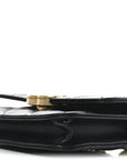 Calfskin Quilted Perfect Fit Coin Purse With Chain Black