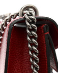 Dollar Calfskin Enamel Dionysus Shoulder Bag Hibiscus Red Electric Blue