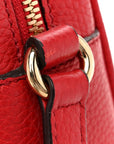 Pebbled Calfskin Small Soho Disco Bag Tabasco Red