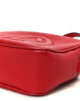 Pebbled Calfskin Small Soho Disco Bag Tabasco Red