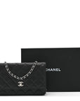Caviar Quilted CC Turnlock Wallet On Chain WOC Black