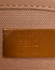 Canvas Vitello King FF Embroidered Baguette Rosa Quarzo Bloody Mary Multicolor
