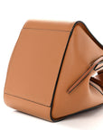 Grained Calfskin Mini Hammock Shoulder Bag Light Caramel