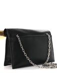 Smooth Calfskin La Pochette Rond Carre Black