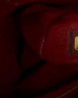 Caviar Quilted Large Business Affinity Flap Red