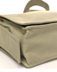 Canvas Trench Crossbody Bag Flax