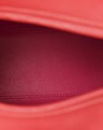Lambskin Cannage Medium Bi-Color Lady D1OR Orange Fuchsia