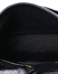 Crinkled Calfskin Matelasse Monogram Baby Niki Chain Satchel Black