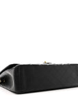 Caviar Quilted Maxi Double Flap Black