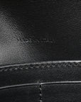 Shiny Calfskin Triomphe Margo Wallet on Chain Black