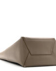 Soft Grained Calfskin Sangle Bucket Bag Taupe