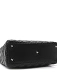 Lambskin Cannage Large Lady D1OR Black