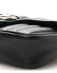 Calfskin Matelasse Aria Super Mini GG Marmont Shoulder Bag Black