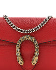 Calfskin Super Mini Dionysus Shoulder Bag Hibiscus Red