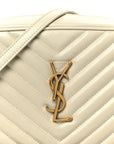 Calfskin Matelasse Monogram Lou Camera Bag Crema Soft