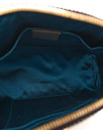 GG Supreme Monogram Textured Dollar Calfskin Web Small Ophidia Dome Shoulder Bag Beige Ebony New Acero