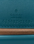 Velvet Super Mini Dionysus Shoulder Bag Pavone Cyan