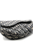 Oblique Mens Saddle Bag Blue