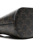 Canvas Calfskin Triomphe Teen Honorine Bag Tan