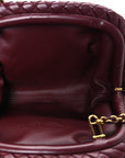 Nappa Intrecciato Small The Lauren 1980 Clutch With Chain Barolo