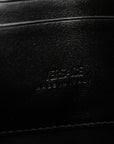 Coated Canvas La Greca Signature Black Gray