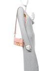 Snakeskin 30 Montaigne Box Bag Rose Clair