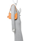 Saffiano Lux Mini Re-Edition Shoulder Bag Arancio