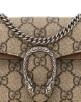 GG Supreme Monogram Super Mini Dionysus Shoulder Bag Taupe