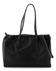 Calfskin Cuir Triomphe Cabas Drawstring Black