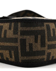 Fabric Jacquard FF 1974 Medium Baguette Tobacco Moro Black