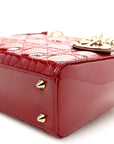 Patent Cannage Small Lady D1OR Cherry Red