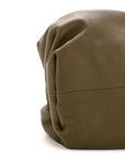 Smooth Butter Calf The Pouch Oversized Clutch Kaki Fondent