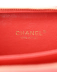 Caviar Quilted Small CC Filigree Vanity Case Coral