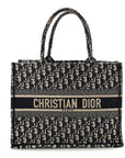 Oblique Medium Book Tote Blue Multicolor