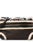 Calfskin Shearling Bang Bang Vanity Case Light Brown Teddy