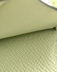 Epsom Kelly Wallet To Go Vert Fizz